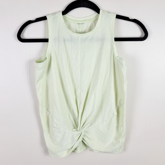 Athleta Girl Yellow Green Twist Around Tank Top - Picture 1 of 6